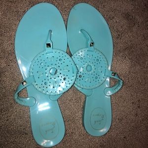 Blue jack roger jelly flats